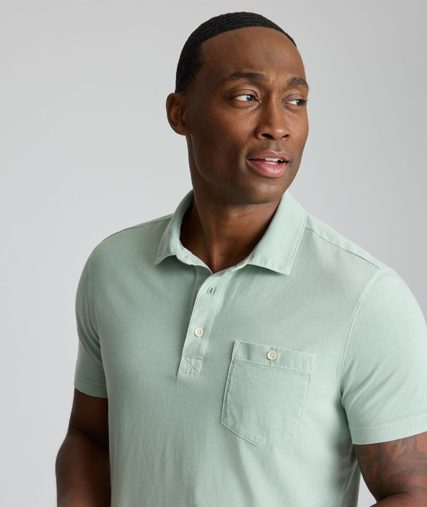 UNTUCKit Vintage Wash Polo Green
