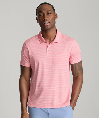 UNTUCKit Striped Performance Polo
