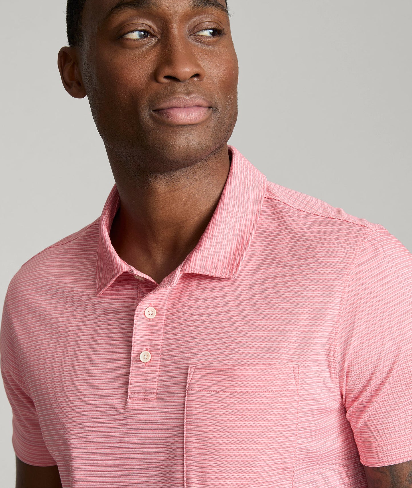 UNTUCKit Striped Performance Polo