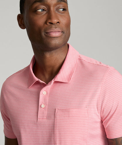 UNTUCKit Striped Performance Polo