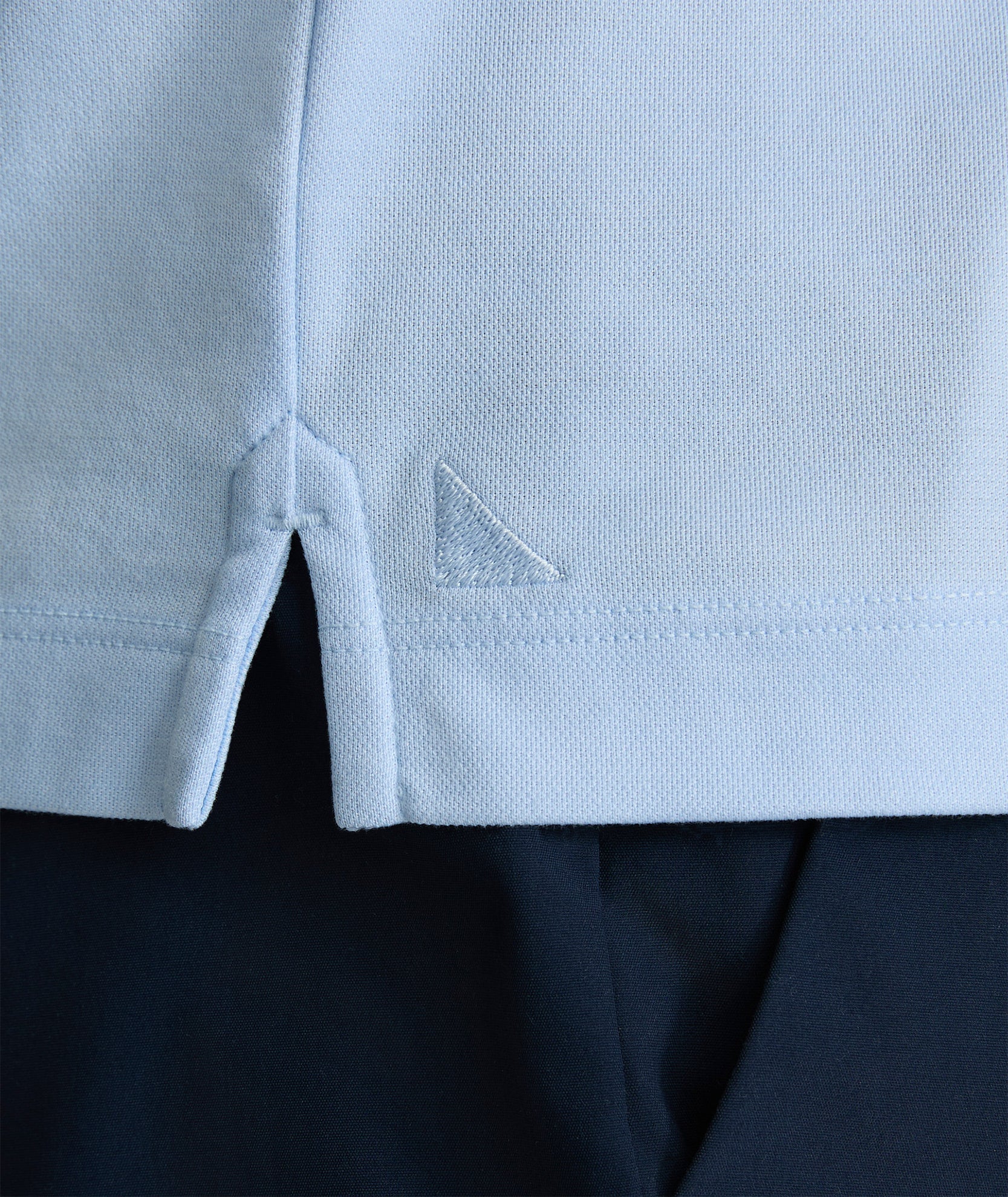 UNTUCKit Tipped Performance Polo Light Blue