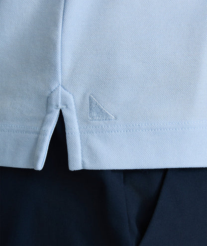 UNTUCKit Tipped Performance Polo Light Blue