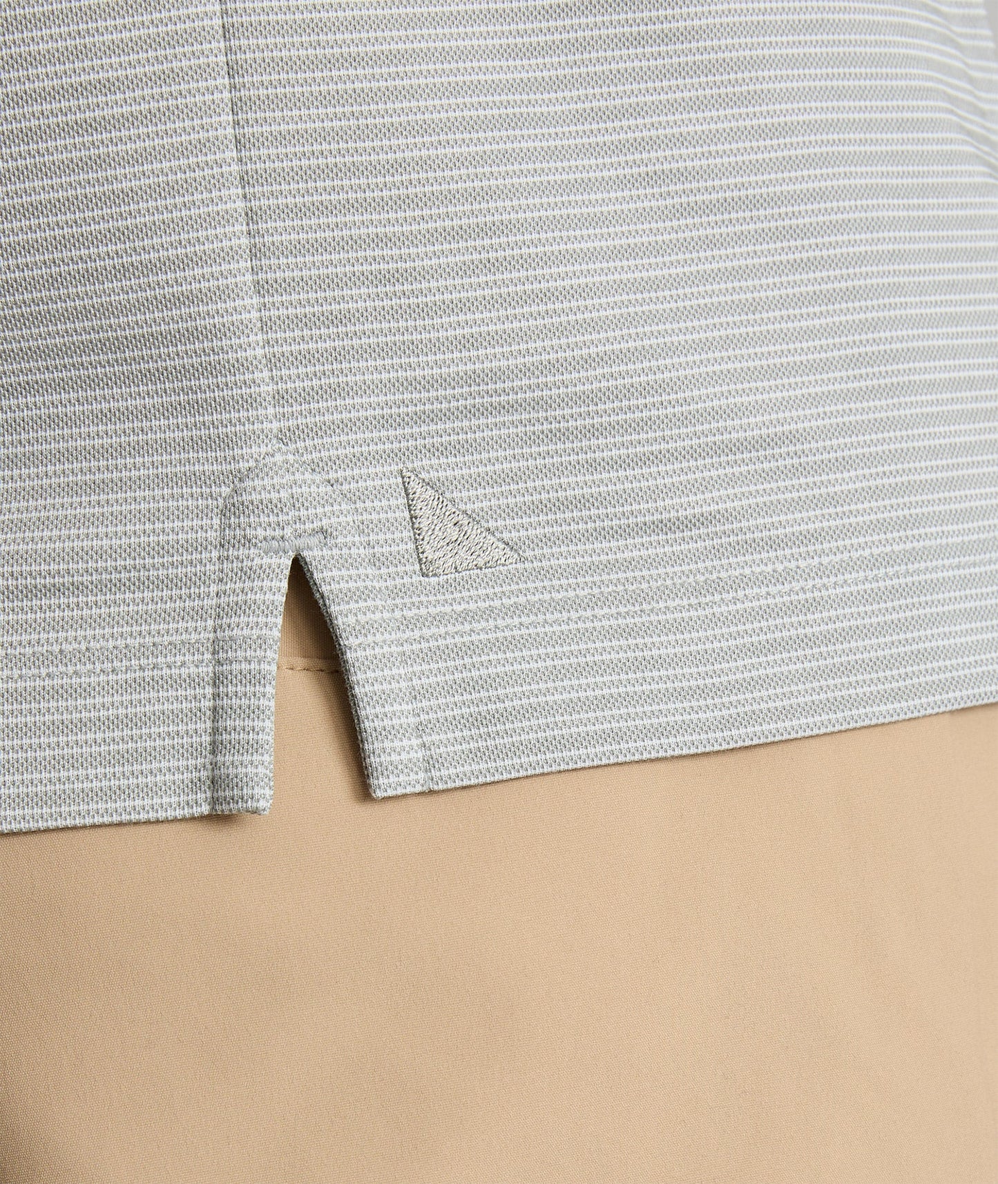 UNTUCKit Striped Performance Polo Slate Green Stripe