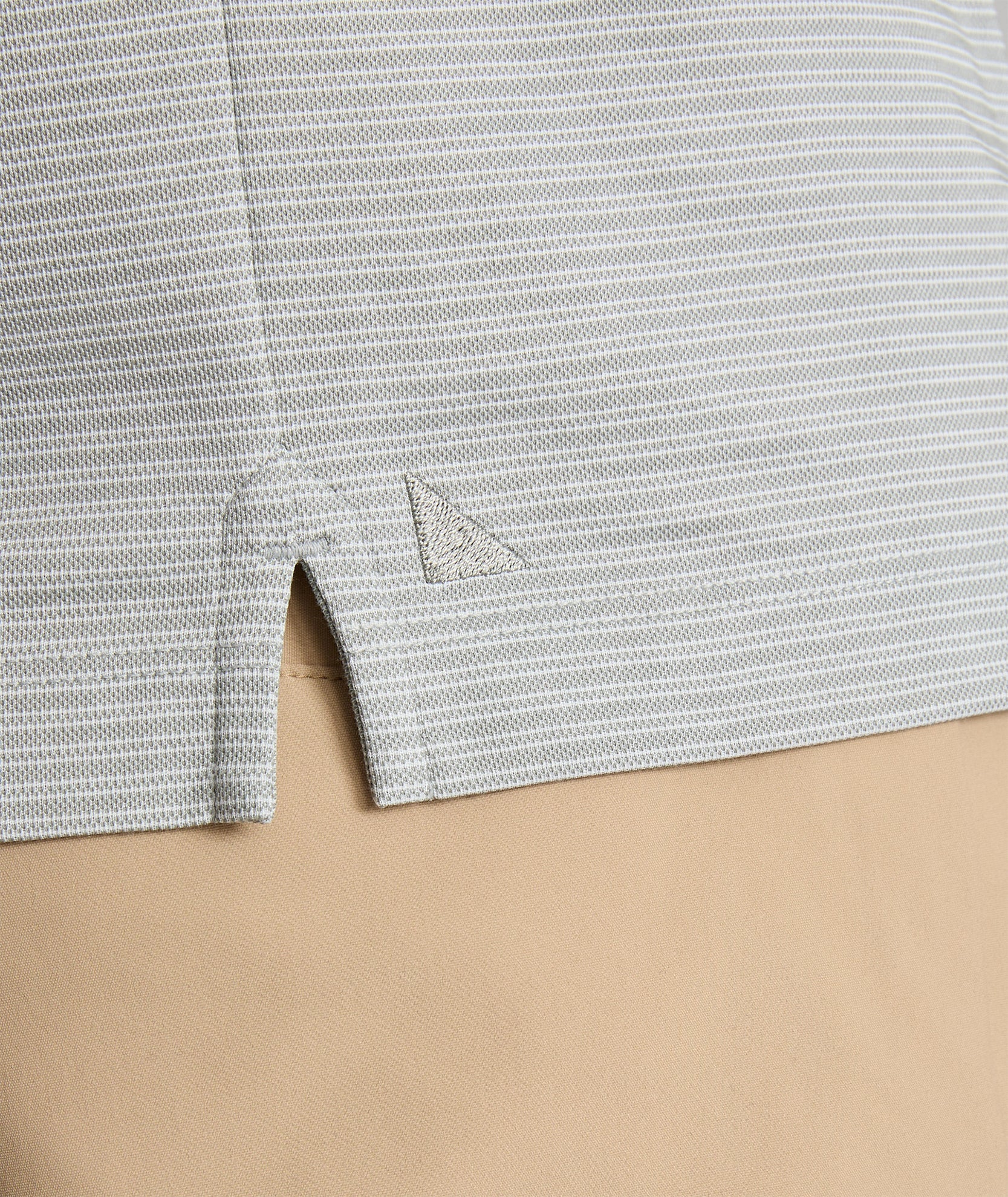 UNTUCKit Striped Performance Polo Slate Green Stripe