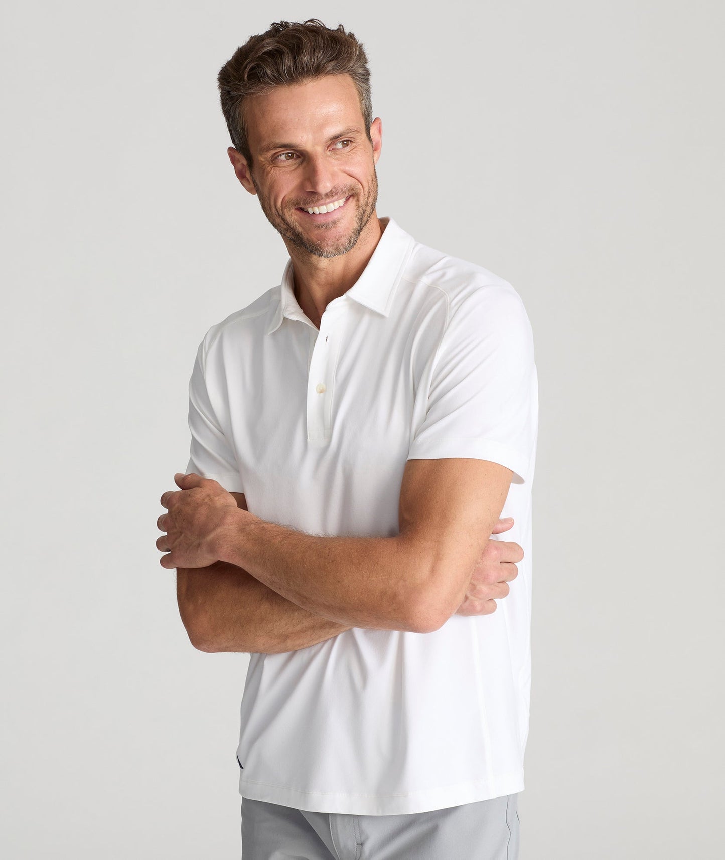 UNTUCKit Performance Polo White