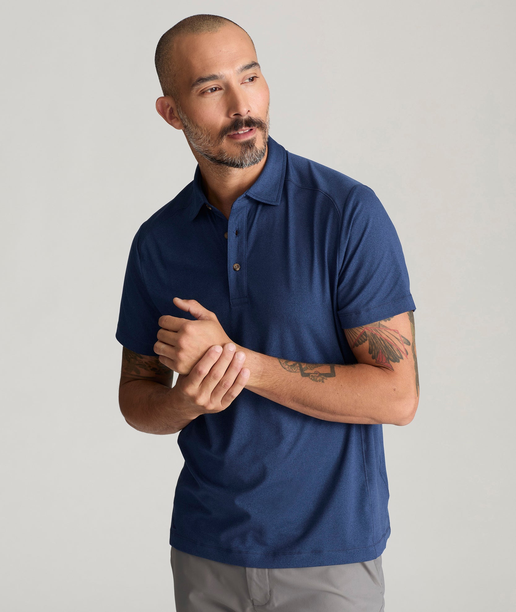 UNTUCKit Performance Polo Navy