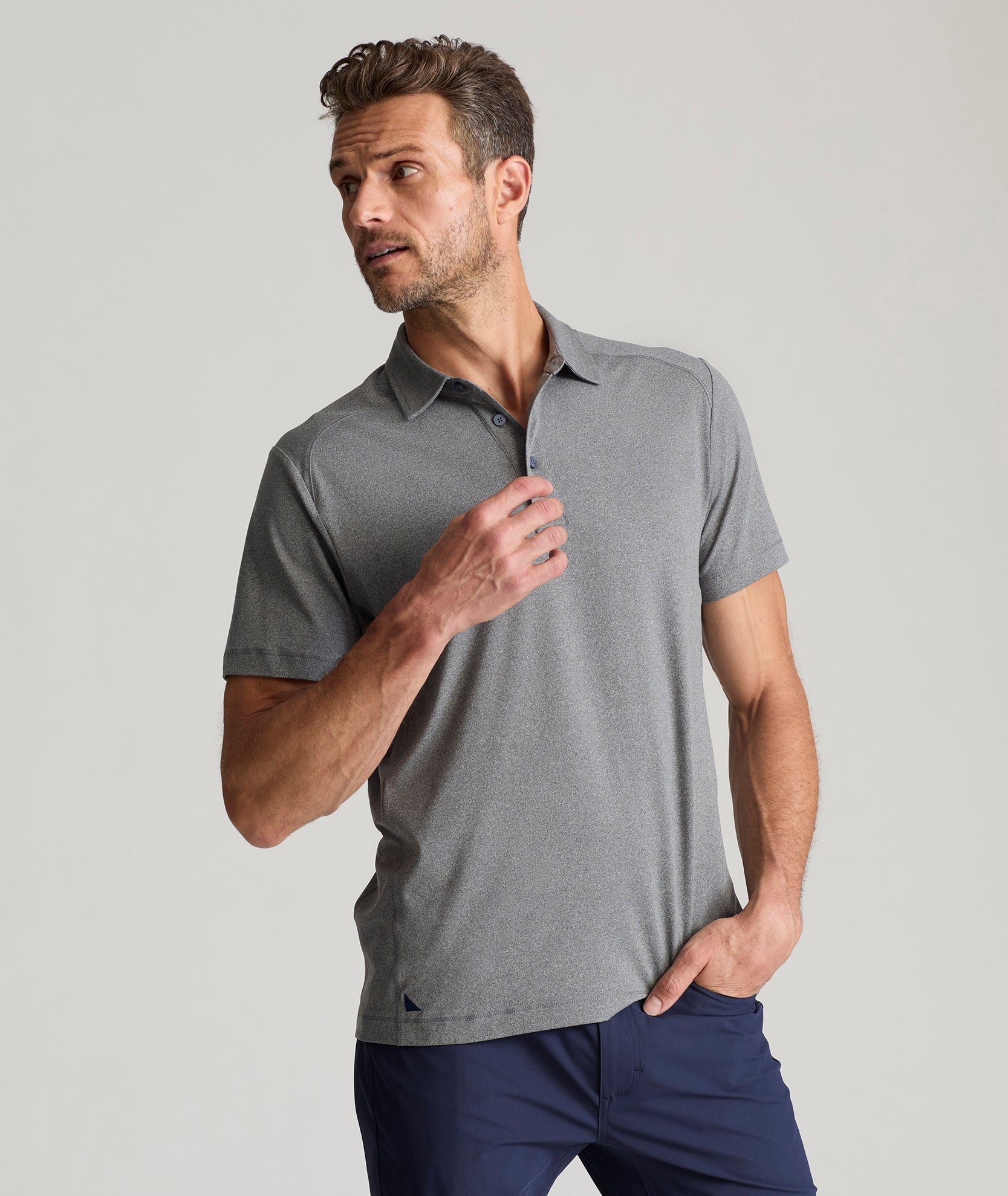 UNTUCKit Performance Polo Gray