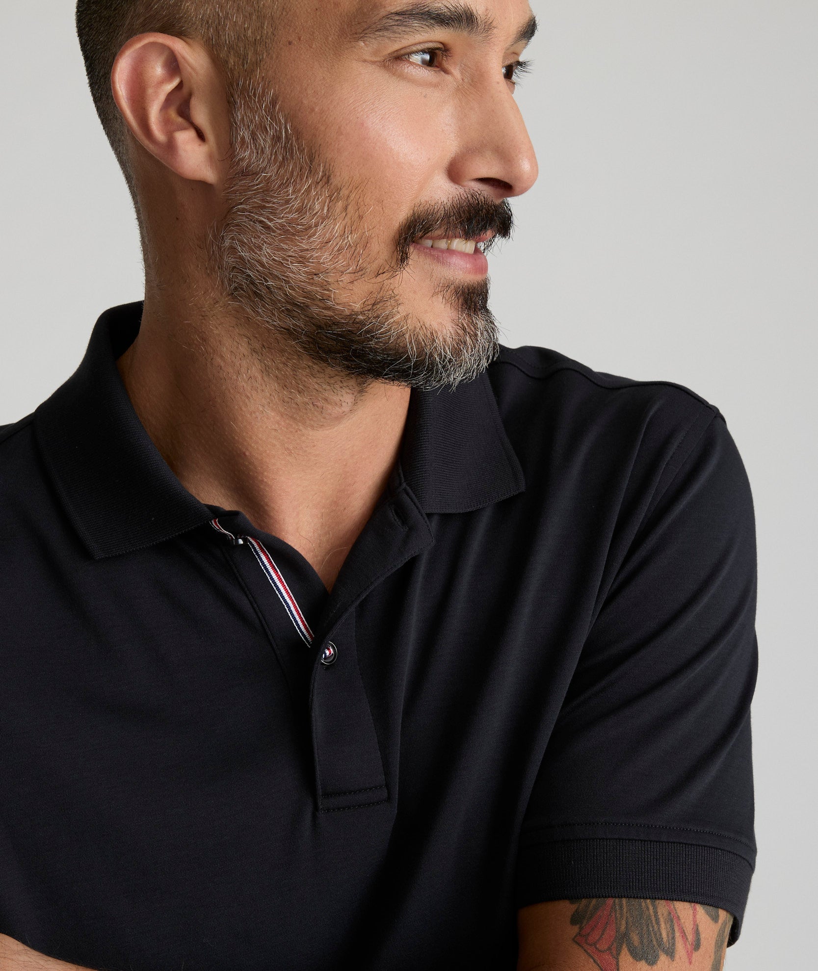 UNTUCKit Wrinkle-Free Damaschino Polo Black