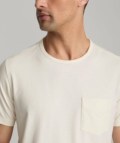 UNTUCKit EcoSoft™ Pocket Tee Ecru