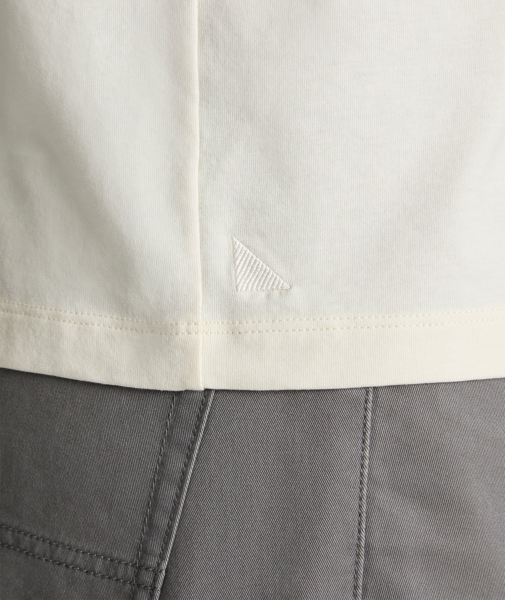 UNTUCKit EcoSoft™ Pocket Tee Ecru