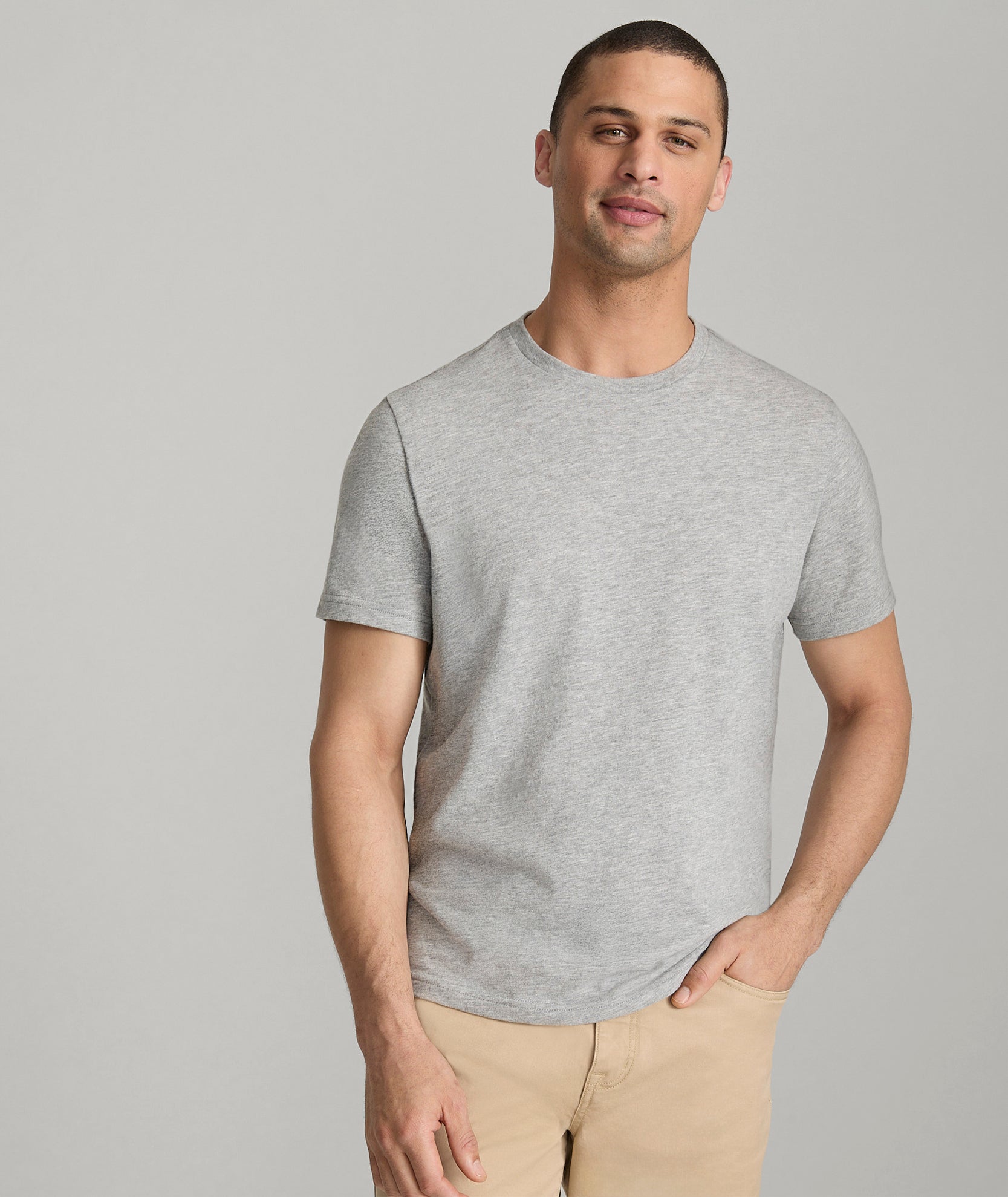 UNTUCKit Ultrasoft Tee Heather Gray