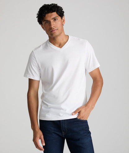 UNTUCKit Ultrasoft V-Neck Tee White