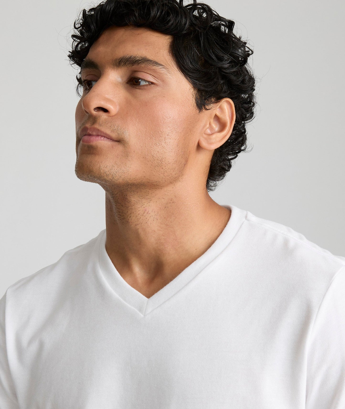 UNTUCKit Ultrasoft V-Neck Tee White