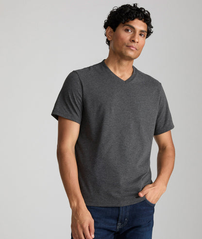 UNTUCKit Ultrasoft V-Neck Tee Charcoal