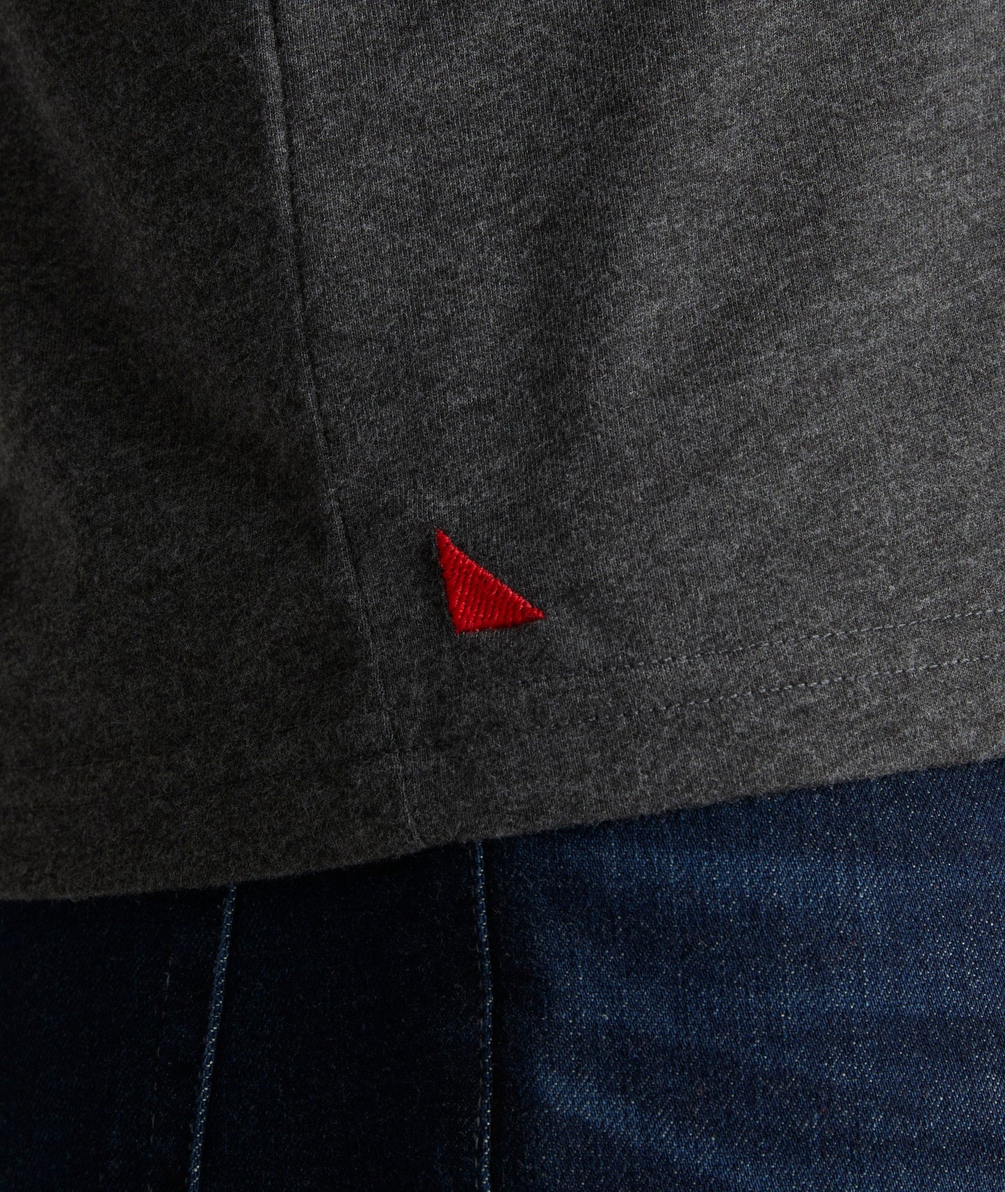 UNTUCKit Ultrasoft V-Neck Tee Charcoal