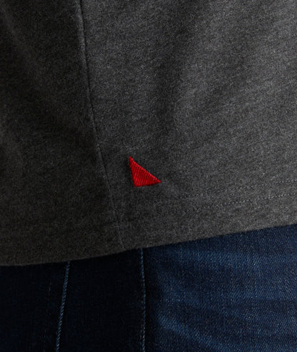 UNTUCKit Ultrasoft V-Neck Tee Charcoal