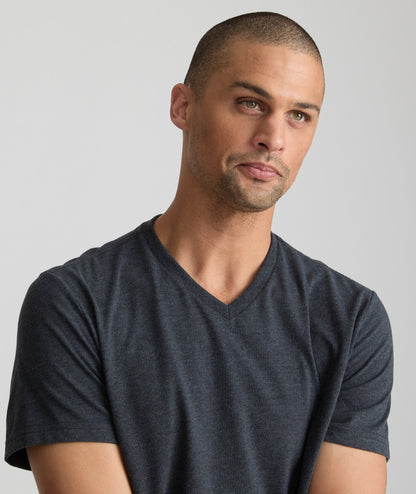 UNTUCKit Ultrasoft V-Neck Tee Slate Blue