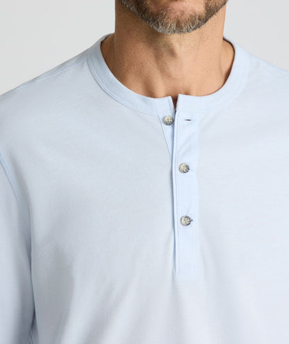 UNTUCKit Ultrasoft Henley Light Blue