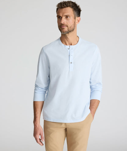 UNTUCKit Ultrasoft Henley Light Blue