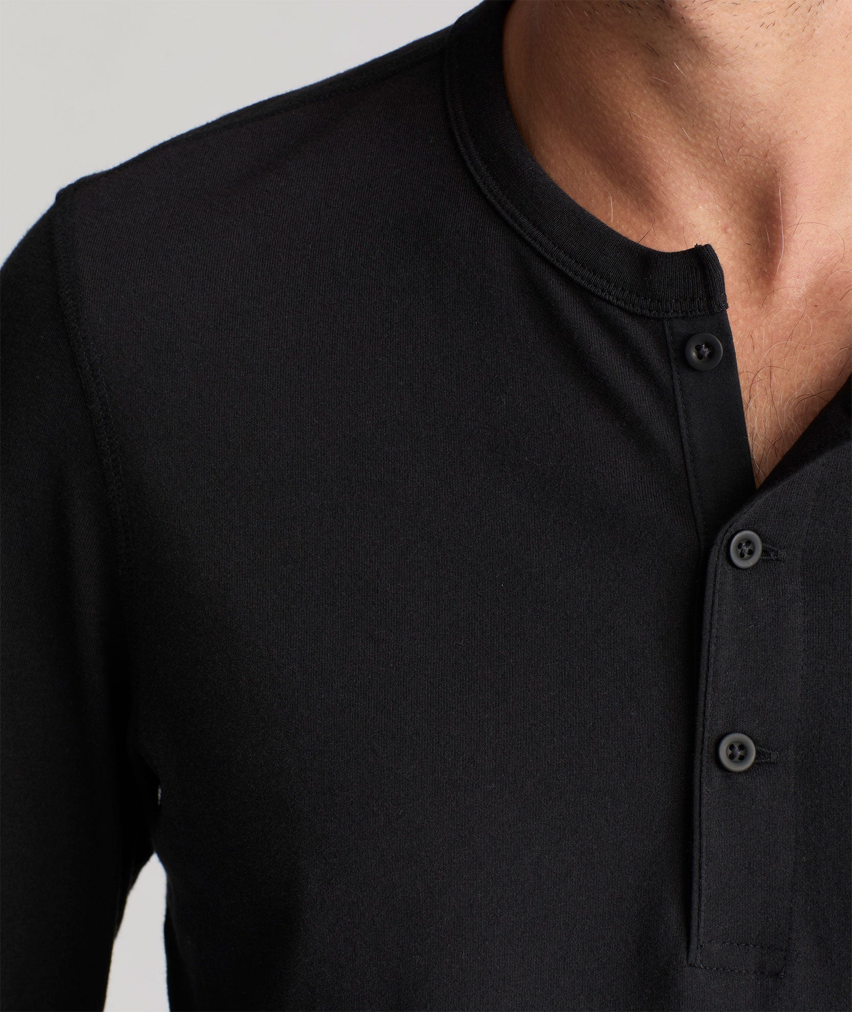 UNTUCKit Ultrasoft Henley Black