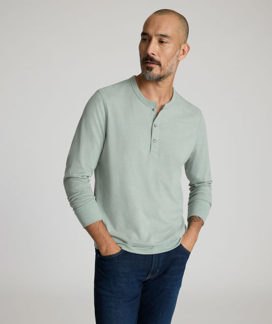 UNTUCKit Ultrasoft Henley Light Green