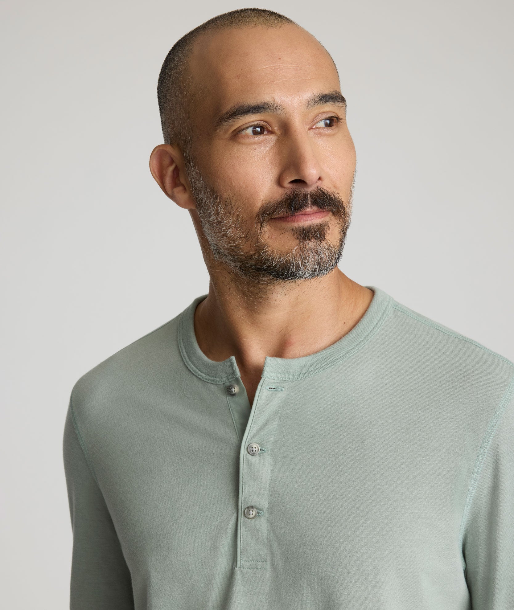 UNTUCKit Ultrasoft Henley Light Green