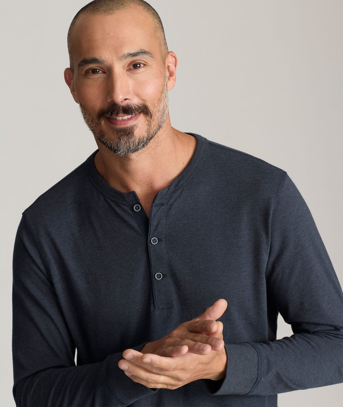UNTUCKit Ultrasoft Henley Slate Blue