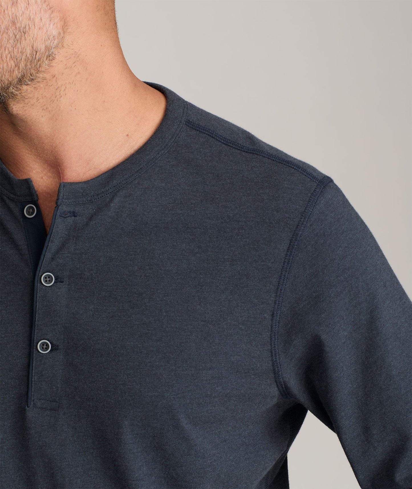 UNTUCKit Ultrasoft Henley Slate Blue