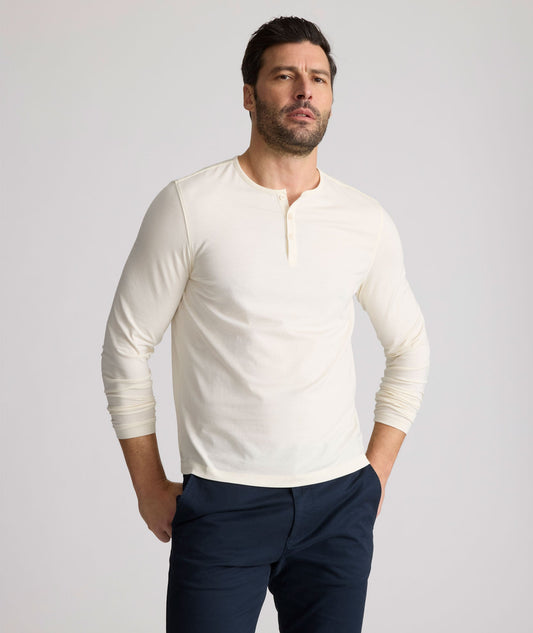 UNTUCKit EcoSoft™ Henley Ecru