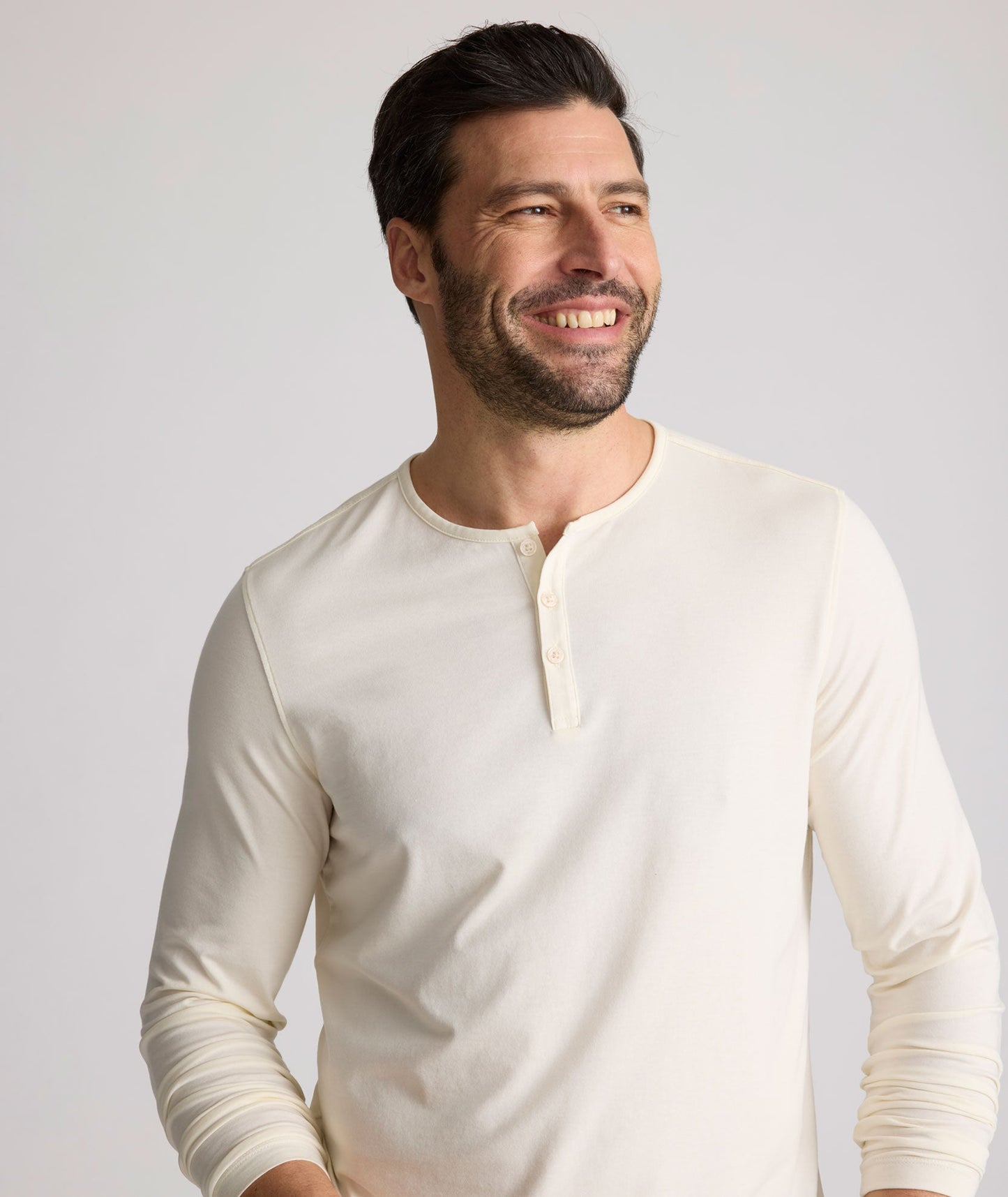 UNTUCKit EcoSoft™ Henley Ecru