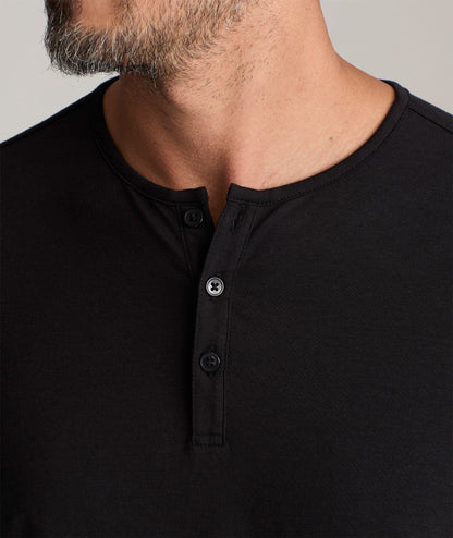 UNTUCKit EcoSoft™ Henley Black