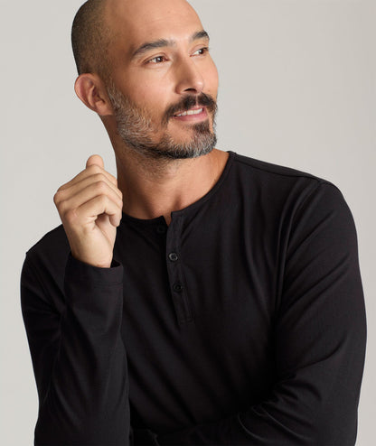 UNTUCKit EcoSoft™ Henley Black
