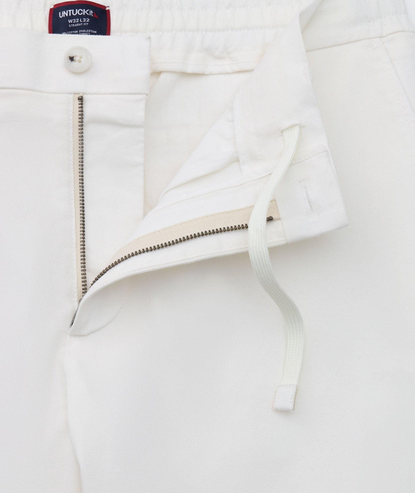 UNTUCKit Stretch Cotton Hybrid Pants Cream