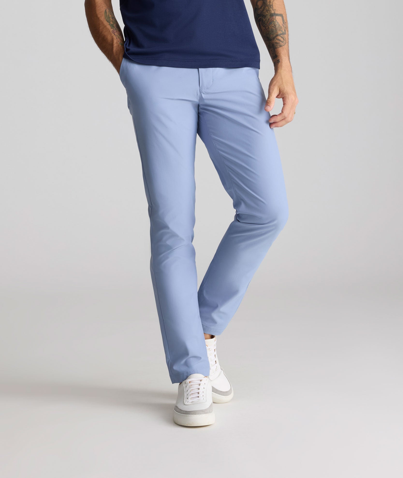 UNTUCKit Traveler Tech Pants Light Blue