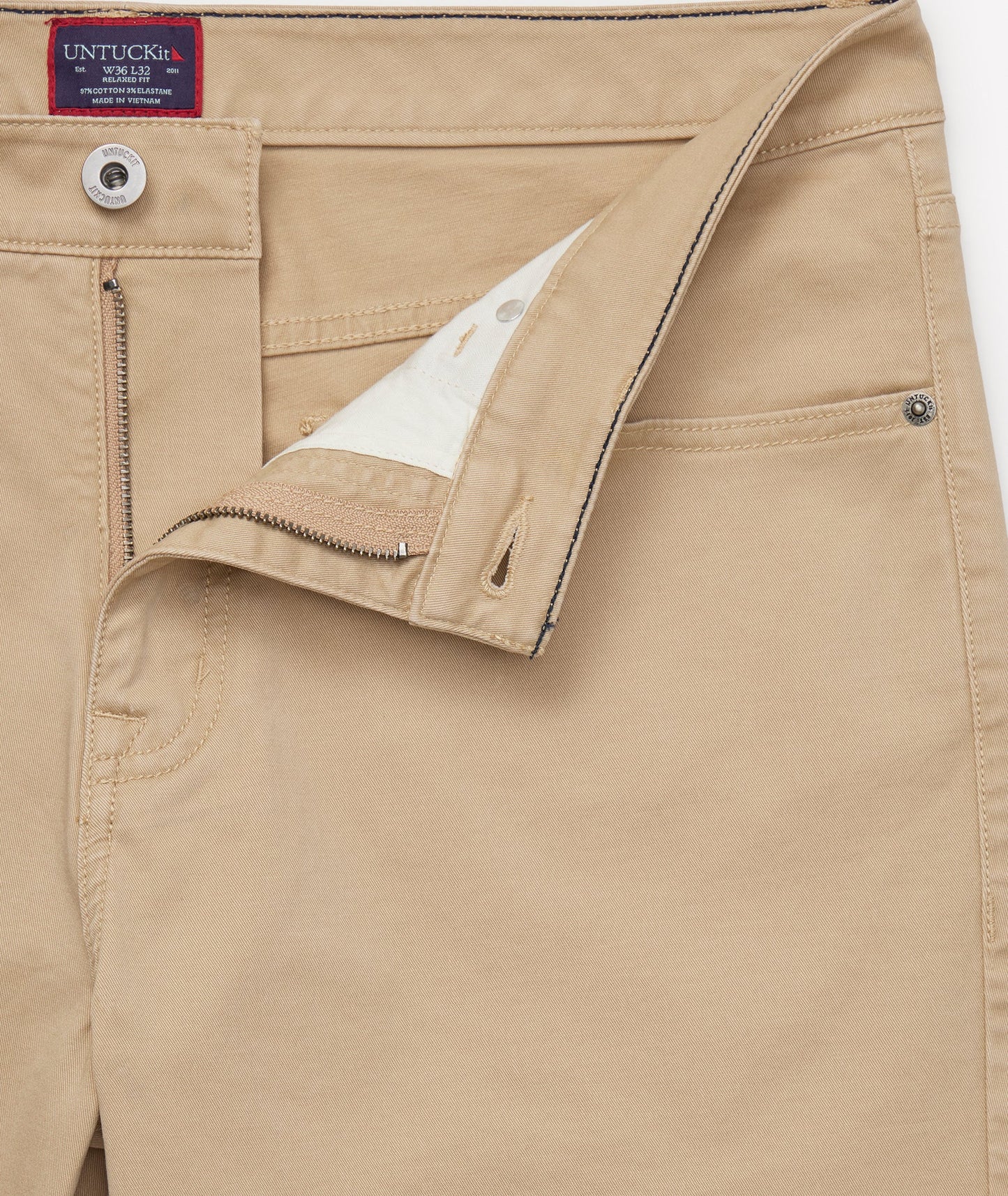 UNTUCKit 5-Pocket Chino Pants Khaki