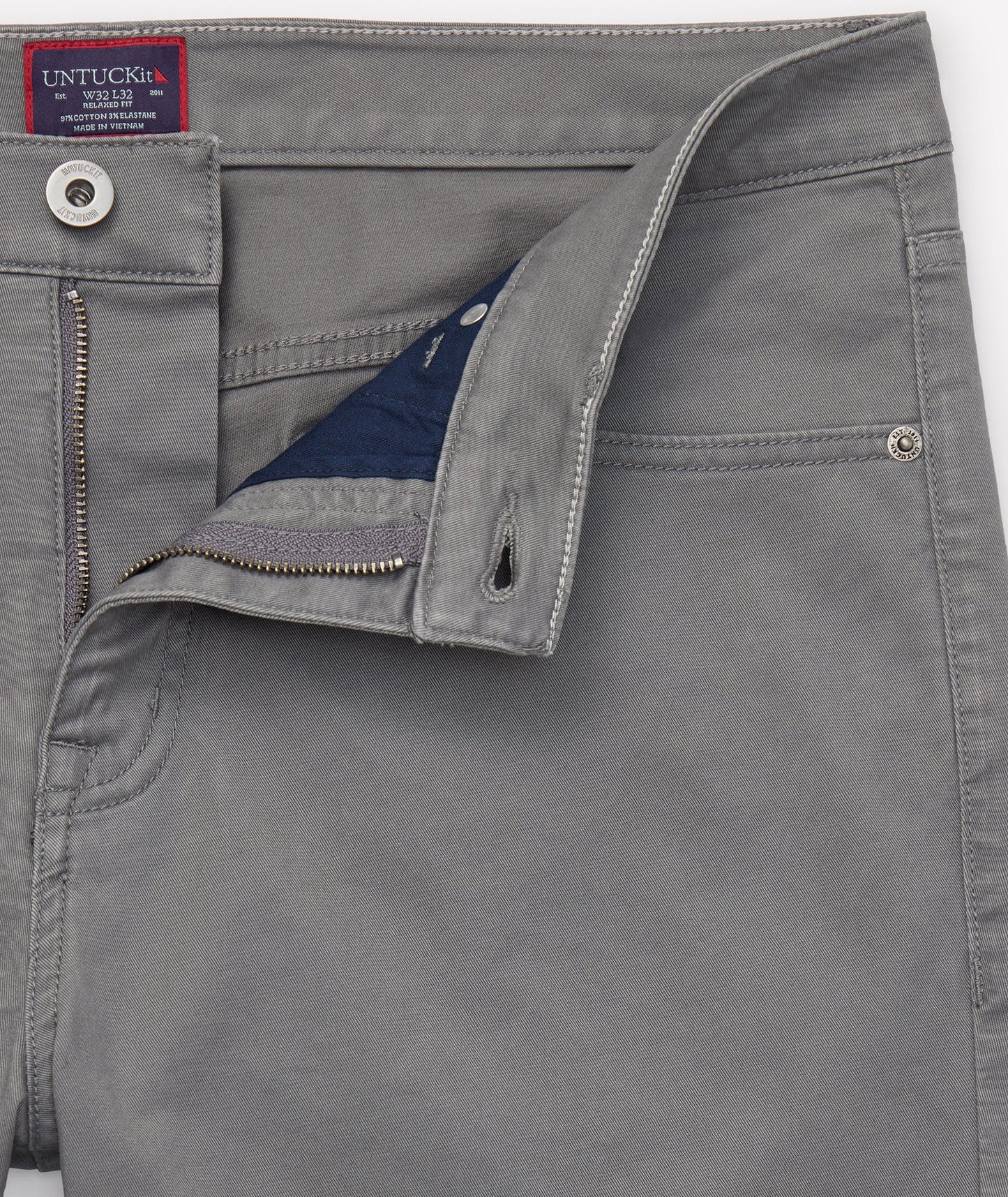 UNTUCKit 5-Pocket Chino Pants Charcoal