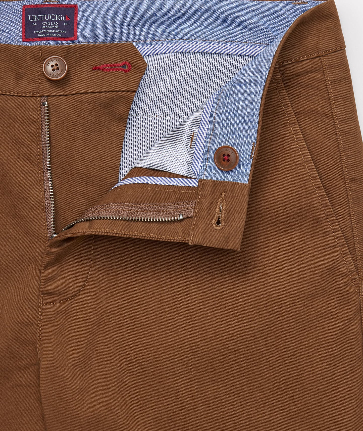 UNTUCKit Classic Chino Pants Brown