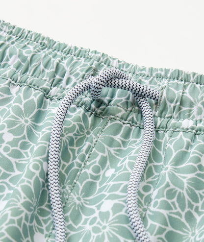 UNTUCKit Beyond Shorts Light Green Floral