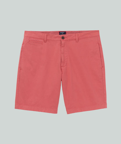 UNTUCKit 9" Stretch Chino Shorts Garment Dyed Red