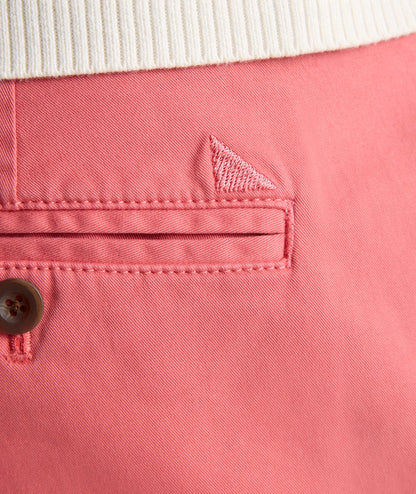 UNTUCKit 9" Stretch Chino Shorts Garment Dyed Red