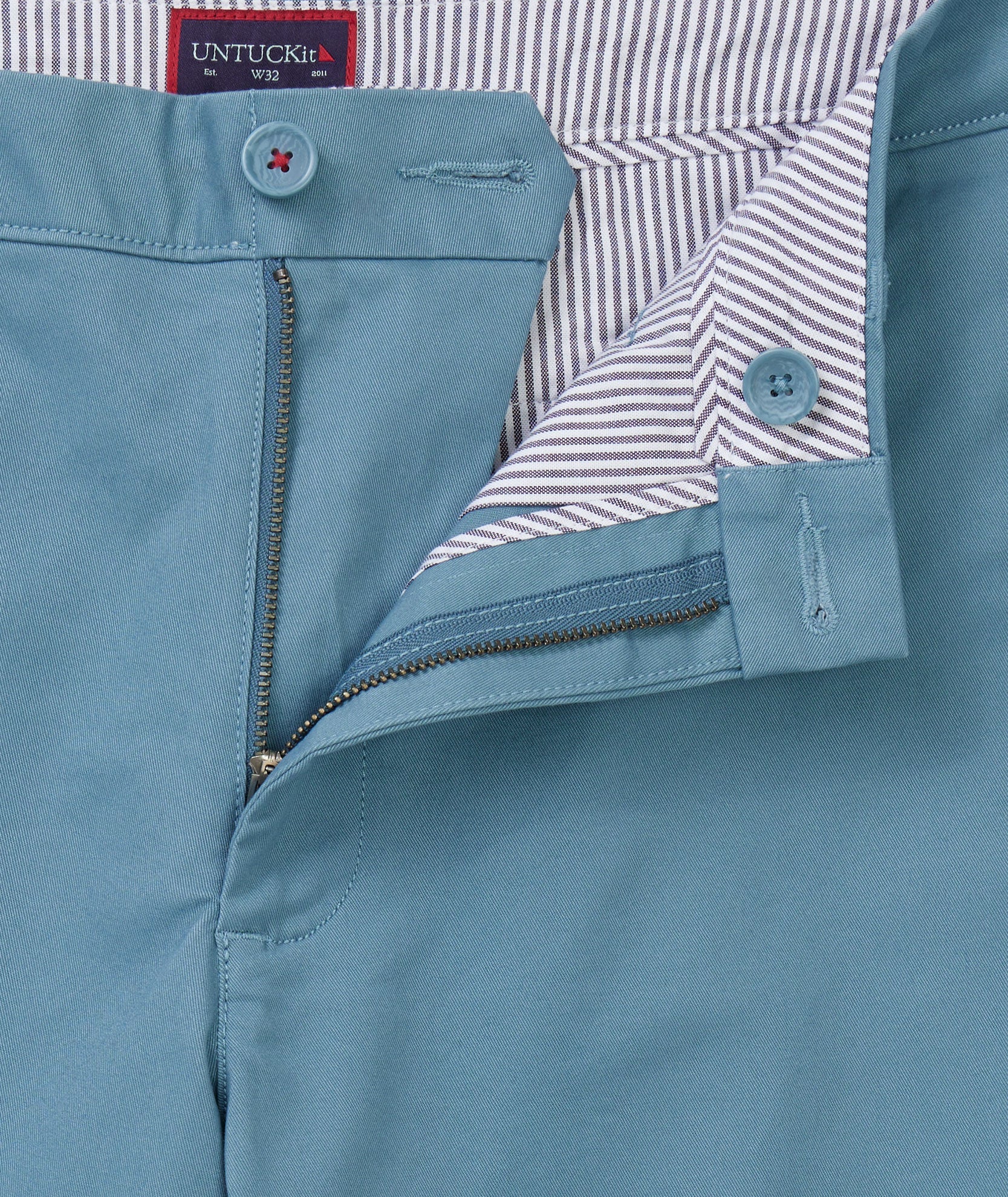 UNTUCKit 9" Stretch Chino Shorts Blue Stone