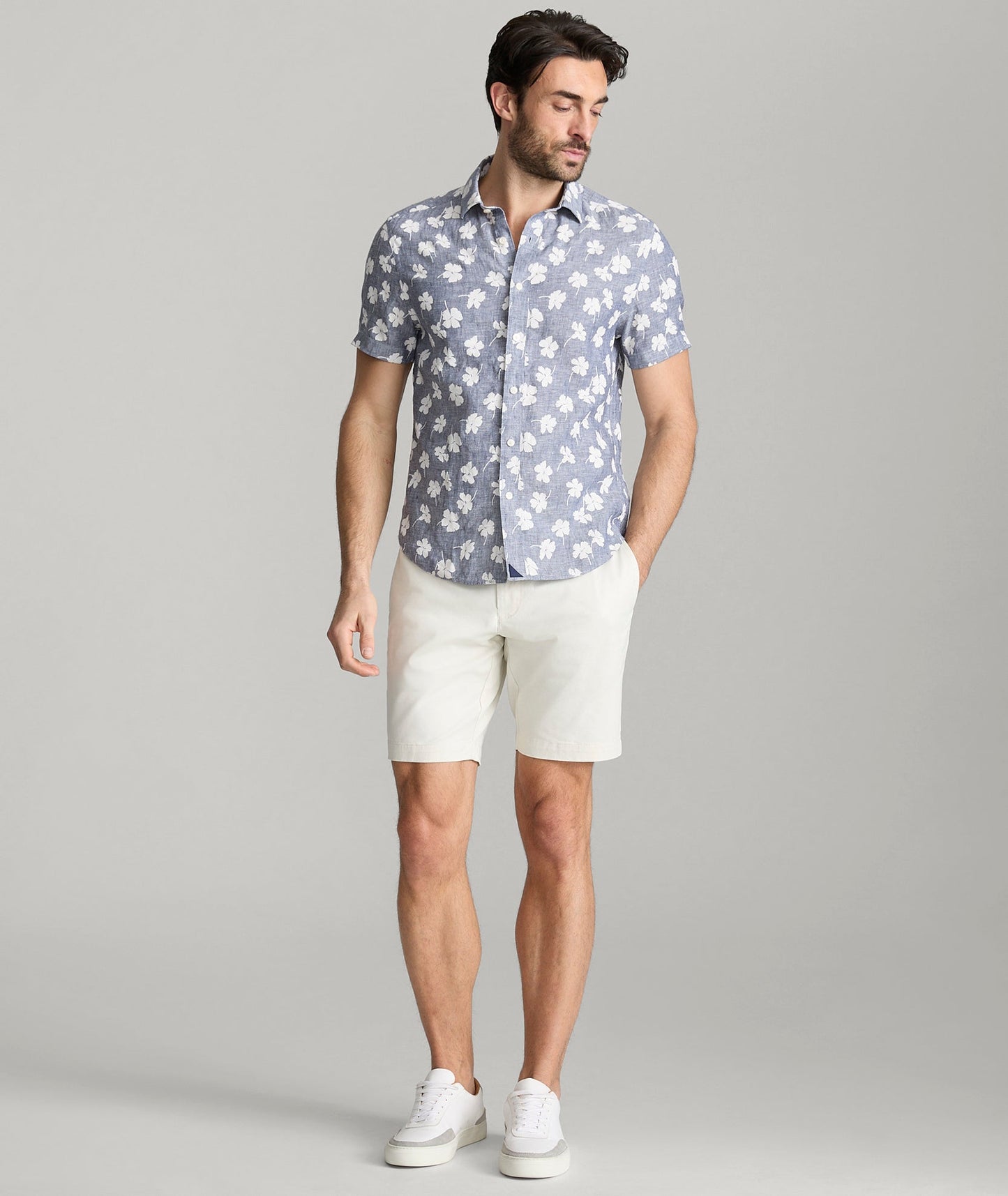 UNTUCKit 9" Stretch Chino Shorts Stone