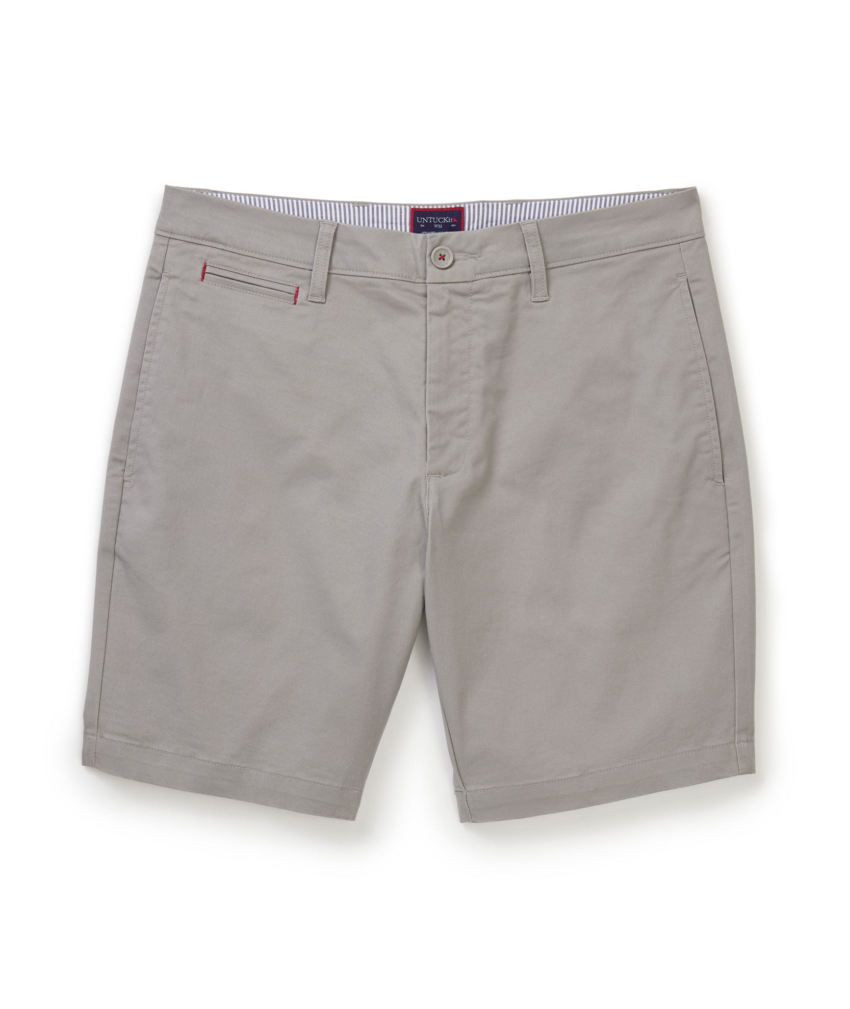 UNTUCKit 9" Stretch Chino Shorts Gray