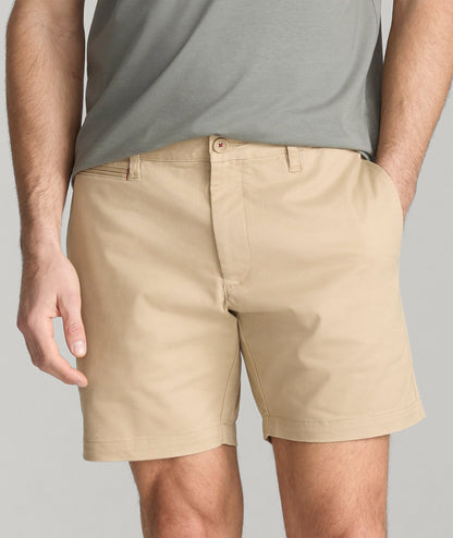UNTUCKit 7" Stretch Chino Shorts Khaki