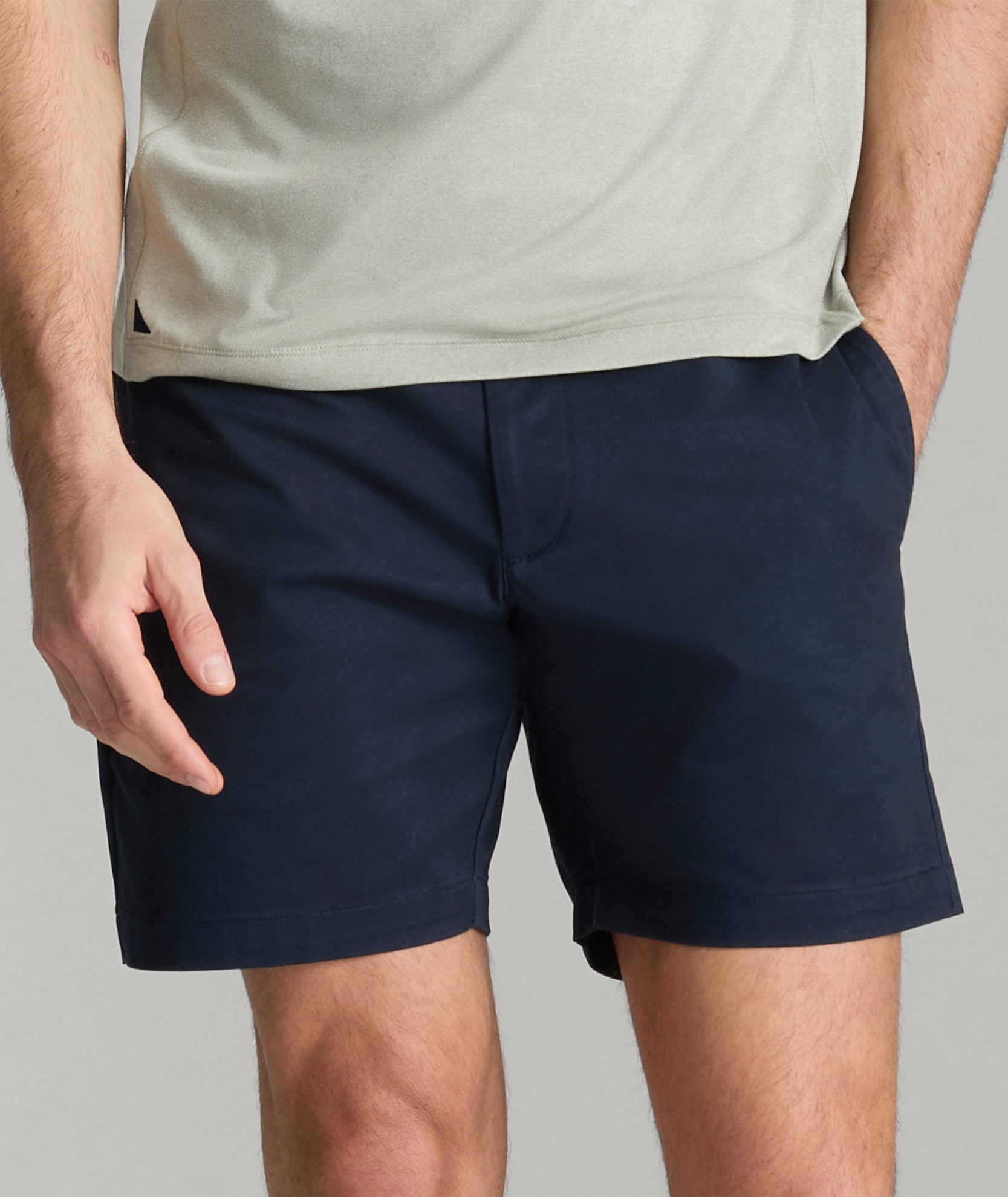 UNTUCKit 7" Stretch Chino Shorts Navy