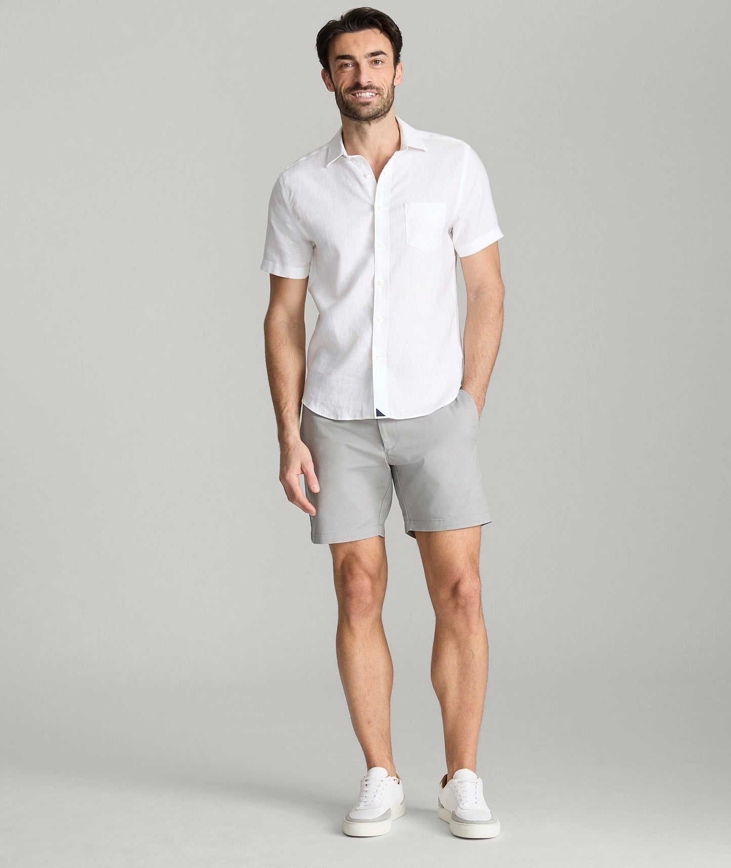 UNTUCKit 7" Stretch Chino Shorts Gray