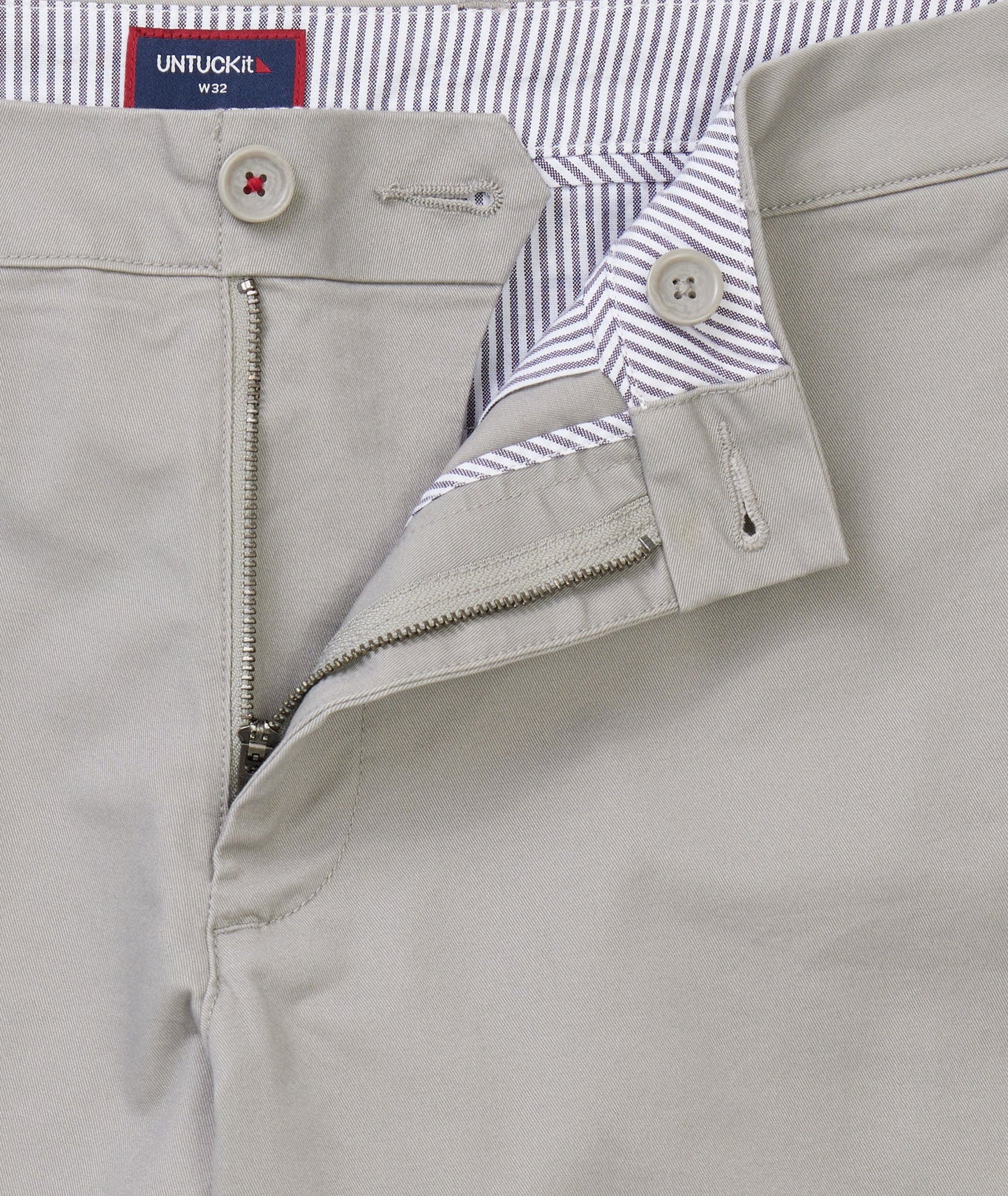 UNTUCKit 7" Stretch Chino Shorts Gray