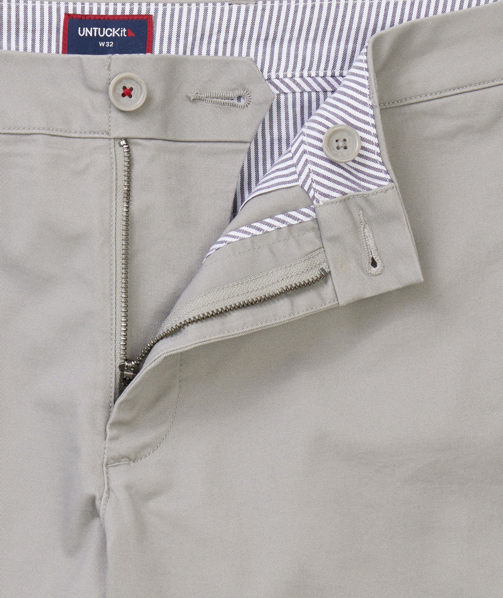 UNTUCKit 7" Stretch Chino Shorts Gray