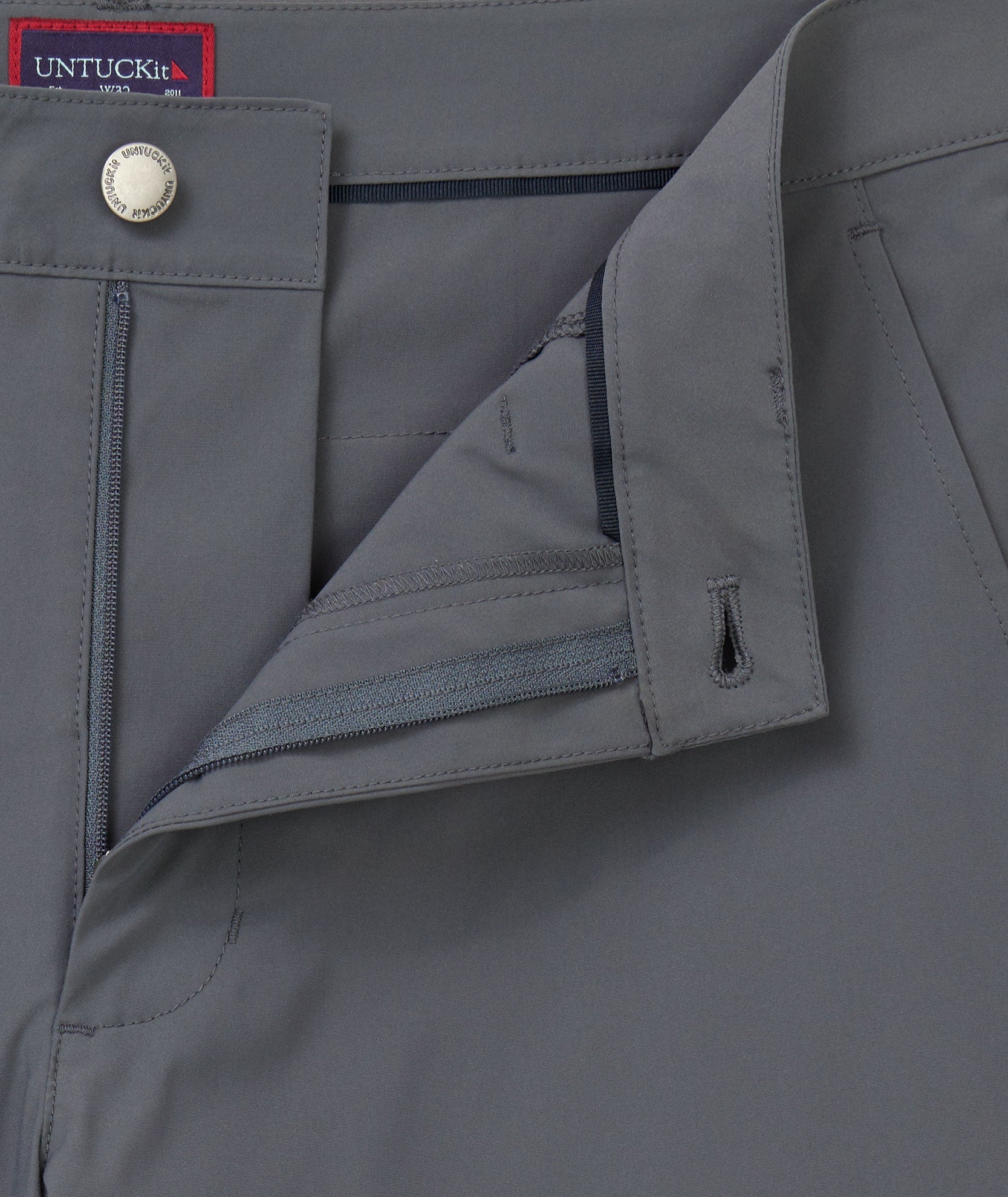 UNTUCKit 9" Traveler Tech Shorts Dark Gray
