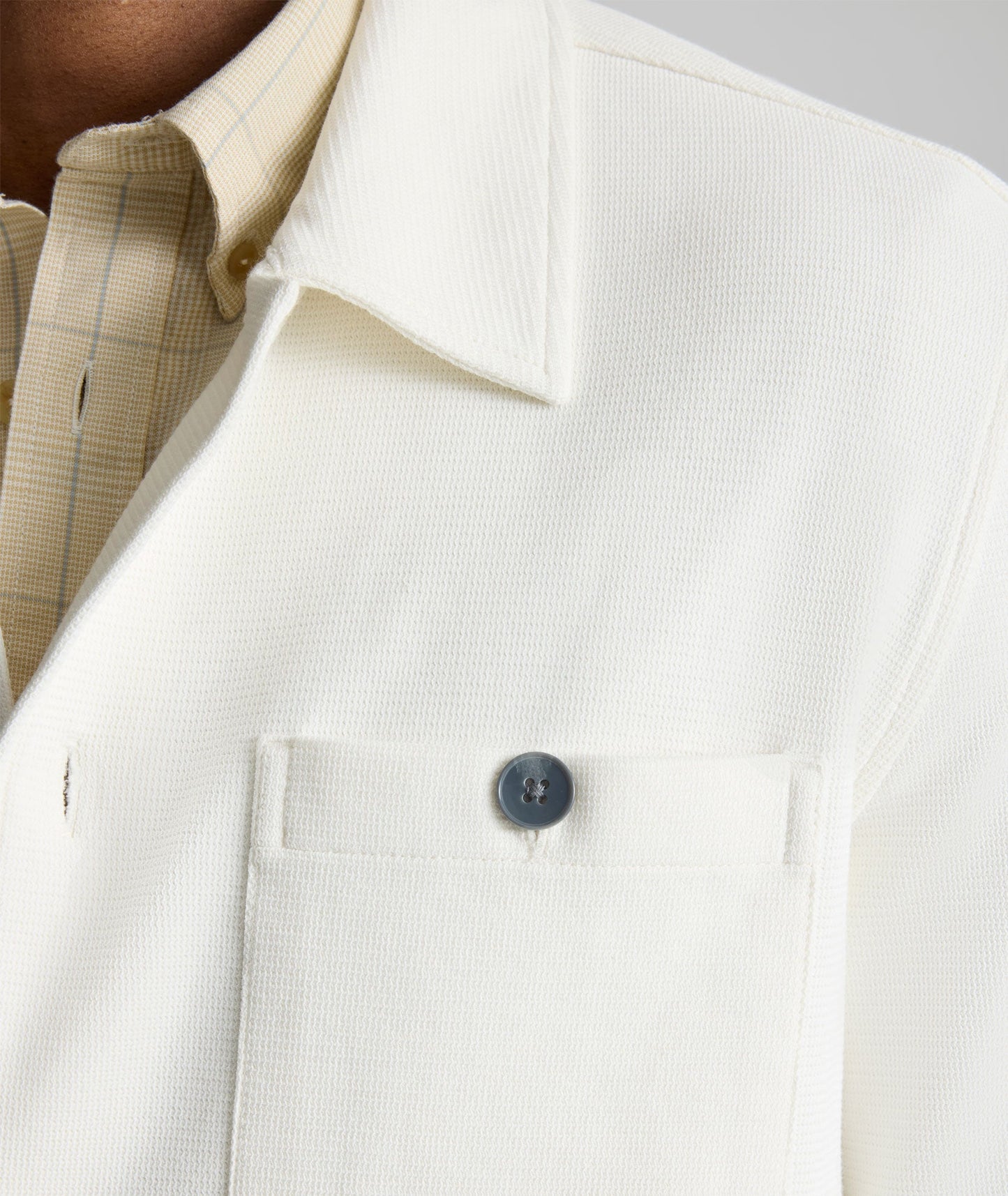 UNTUCKit Knit Overshirt White